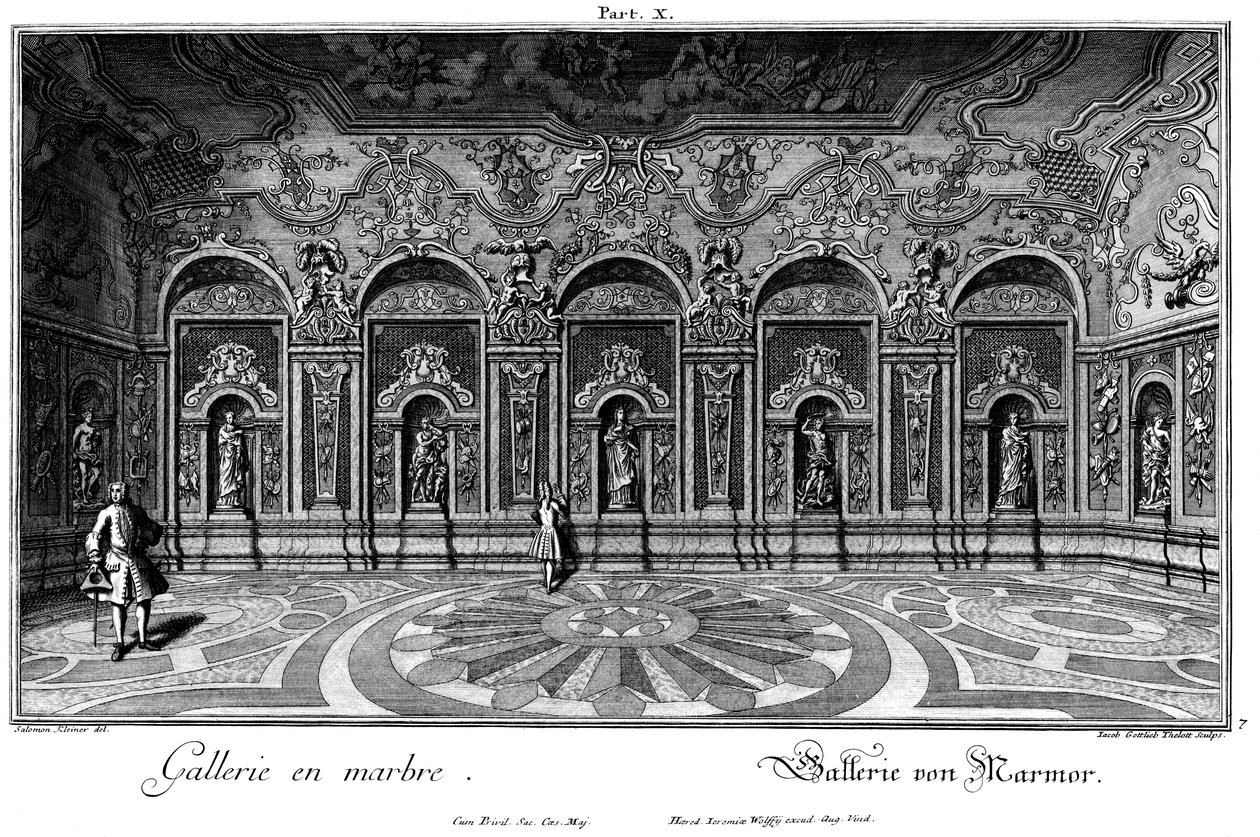 marmor galleri af Salomon Kleiner