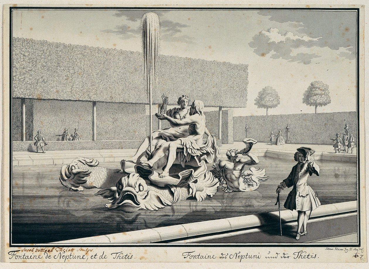 Neptun og Thetis af Salomon Kleiner