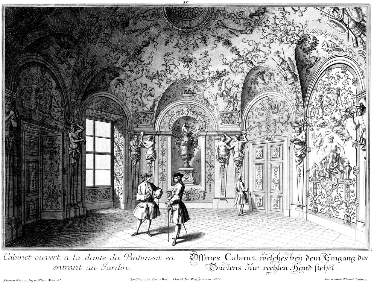 Åbent skab i det nordøstlige tårn af Salomon Kleiner