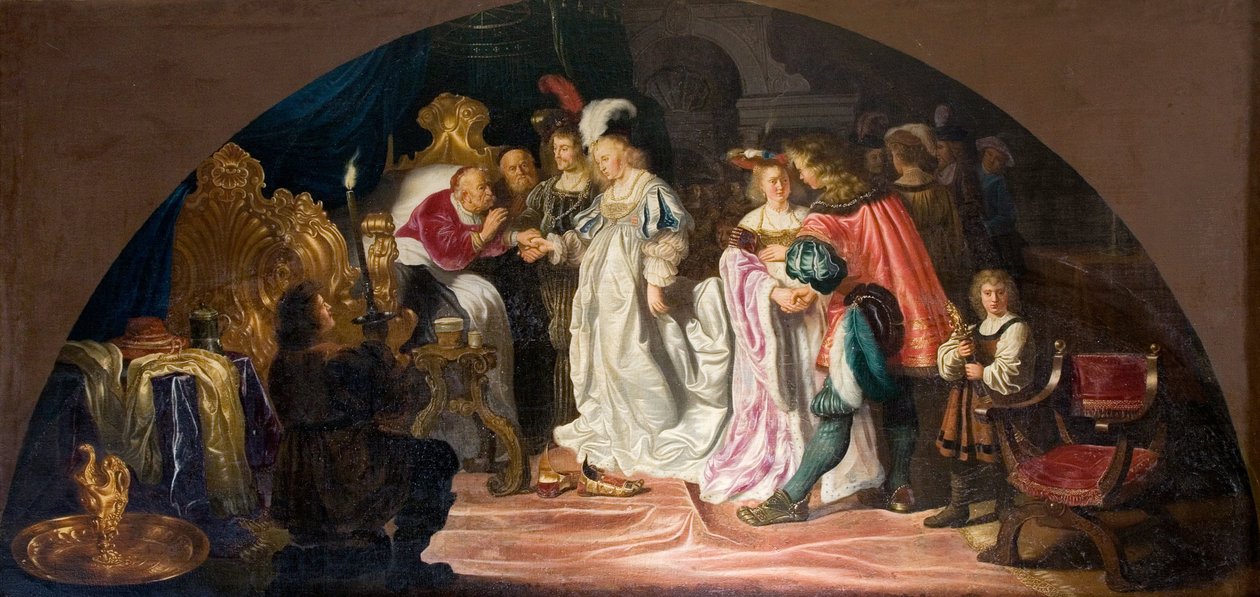 Loftsmaleri fra Kronborg Slot Danmark, c.1642 af Salomon Koninck