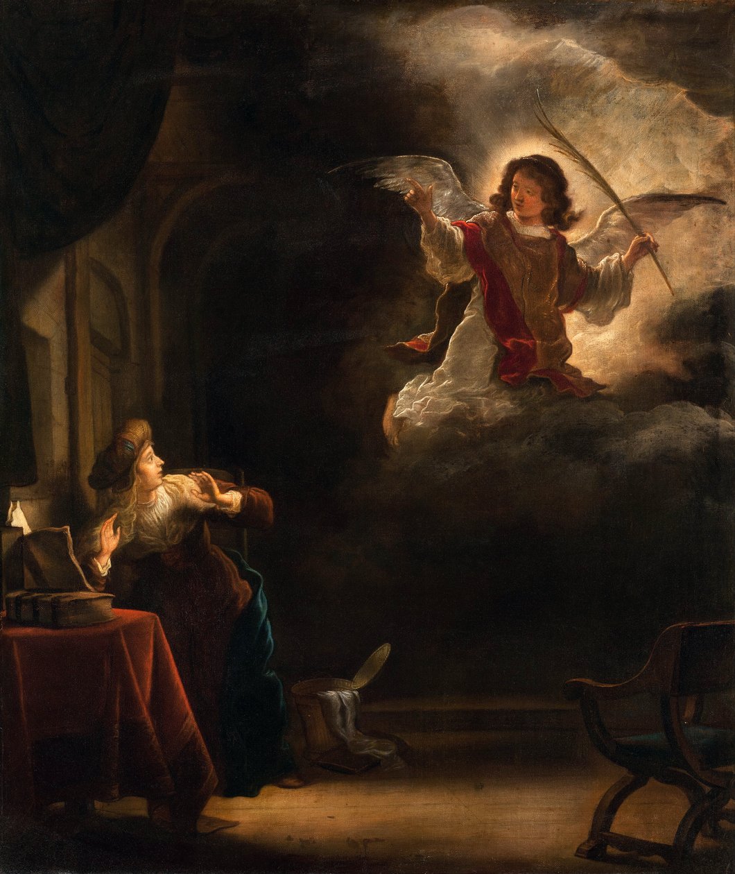 Bebudelsen - Maleri af Salomon Koninck (1609-1656) - 1655 - Olie på lærred - 72,5x61,5 - Hallwylska Museet, Stockholm af Salomon Koninck