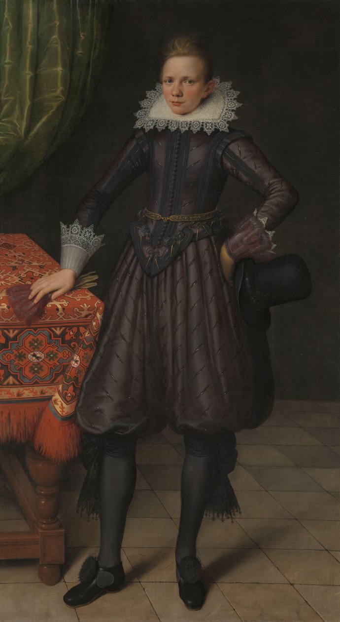 Portræt af Peter Courten Portræt af Peter Courten (1599-1624) af Salomon Mesdach (attributed to)