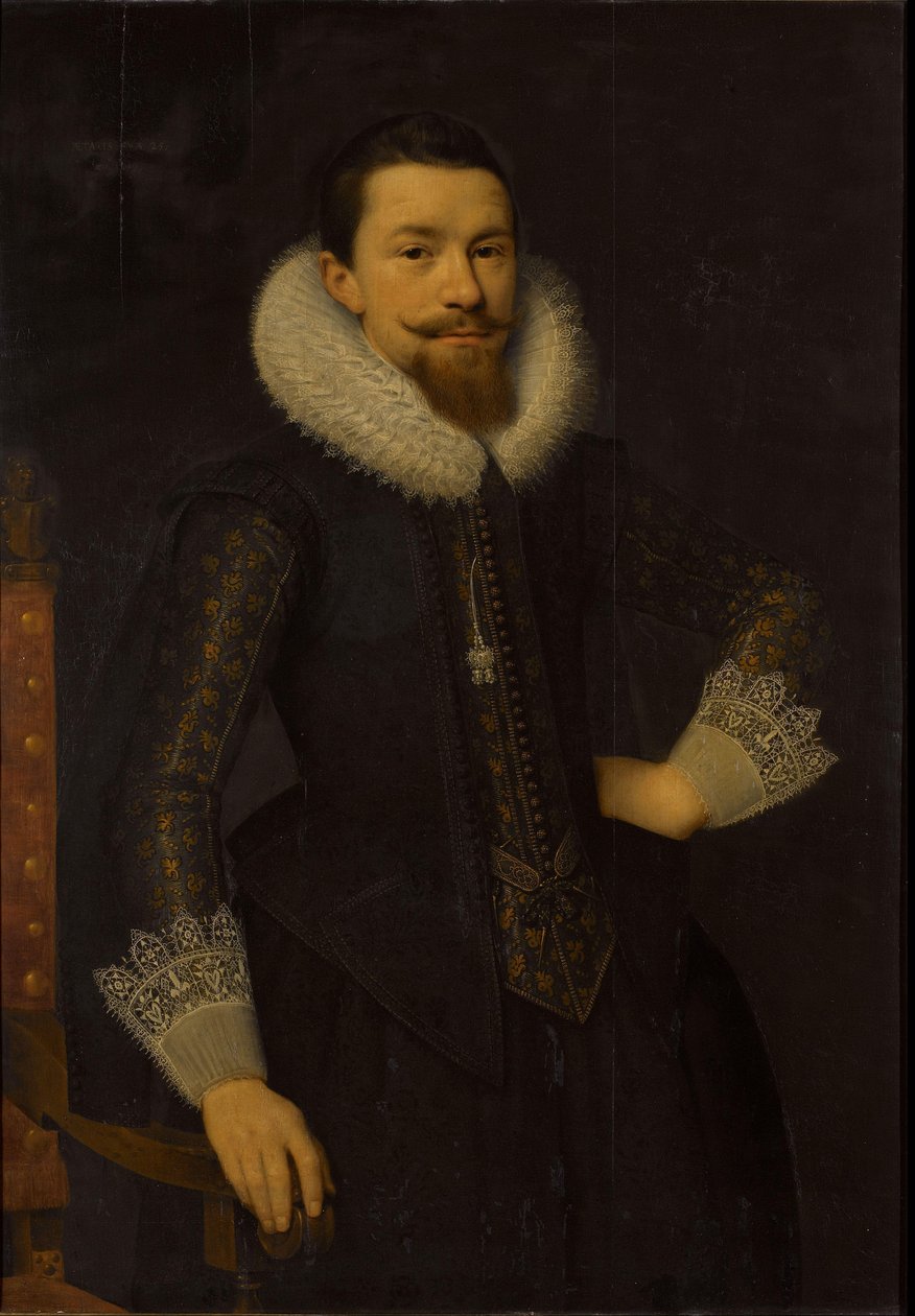 Portræt af Pieter Boudaen Courten (1594-1668) af Salomon Mesdach (attributed to)