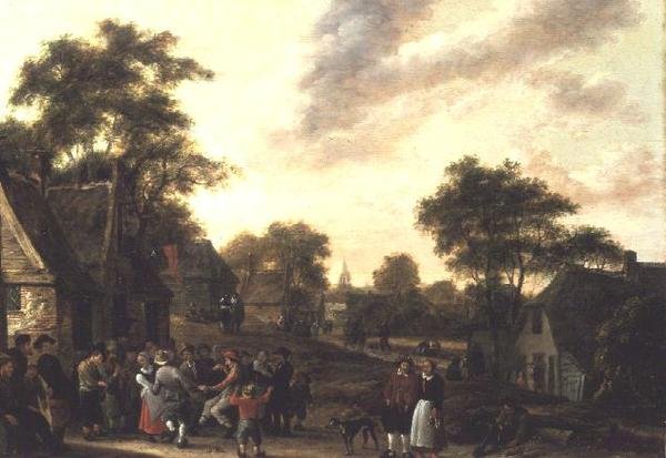 Bønder, der brøler af Salomon Rombouts