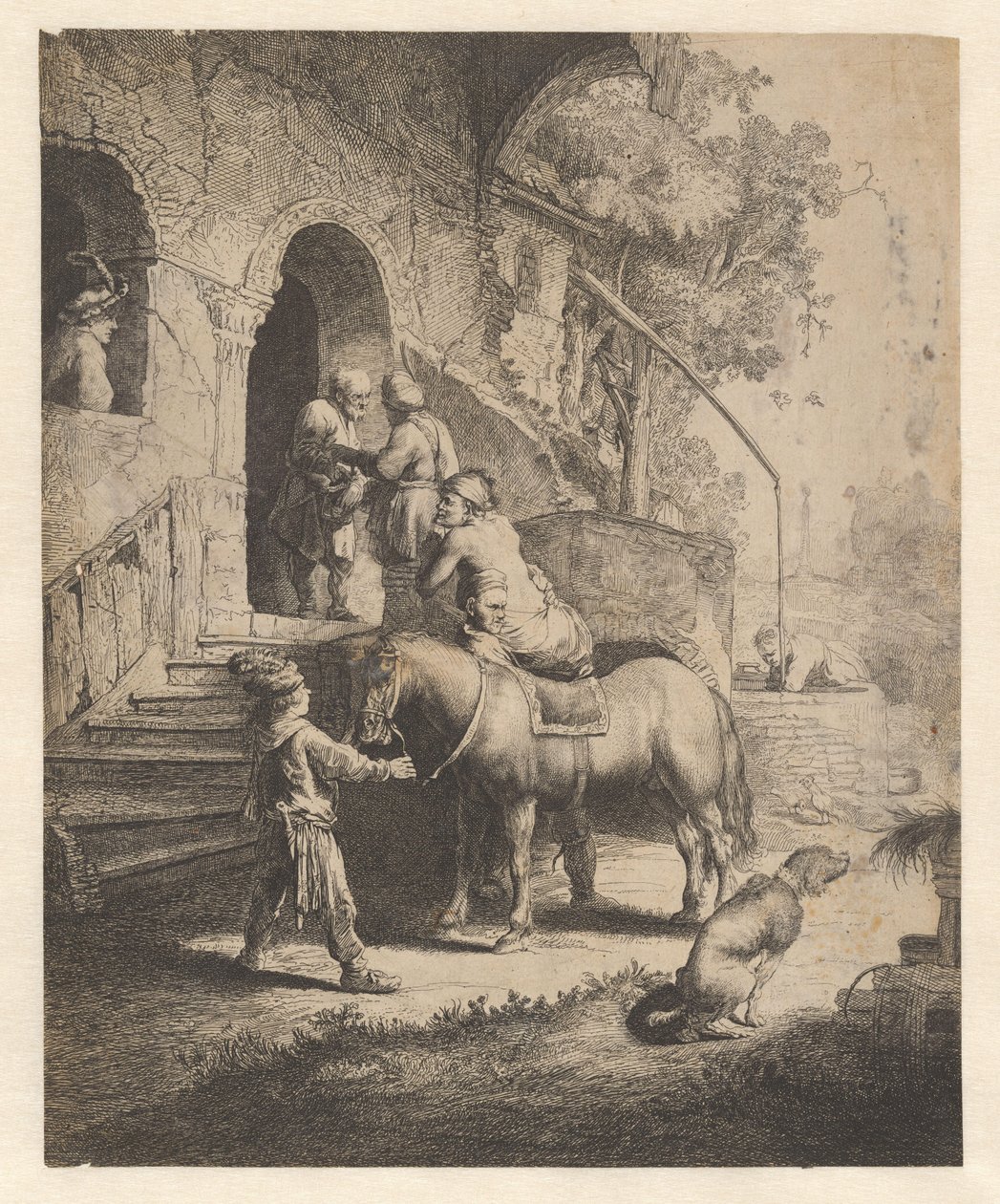 Den barmhjertige samaritaner af Salomon Savery