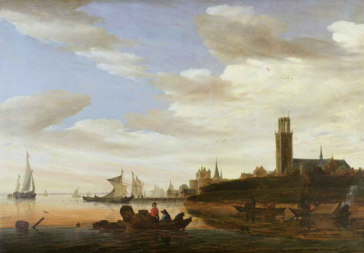 Haarlem, 1667 af Salomon van Ruisdael or Ruysdael
