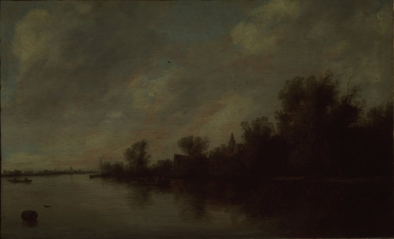 Flodudsigt, 1631 af Salomon van Ruisdael or Ruysdael
