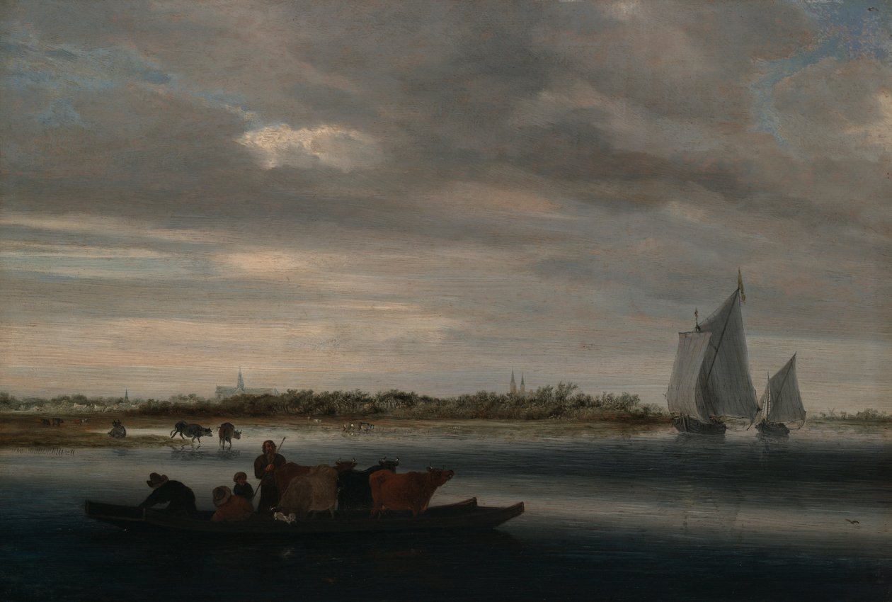 Udsigt over Alkmaar af Salomon van Ruysdael