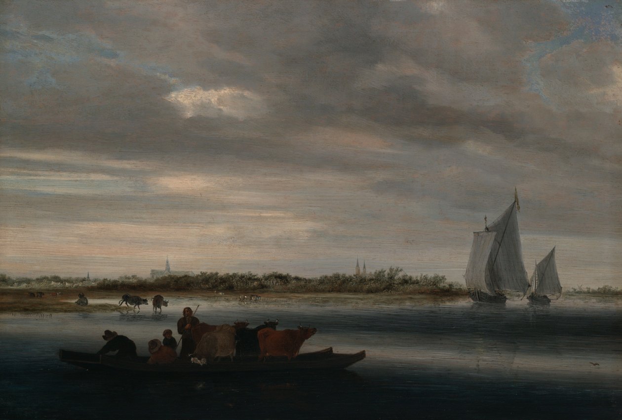 Udsigt over Alkmaar af Salomon van Ruysdael