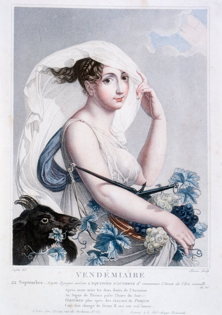 Allegori af Vendemiaire af Salvadore Tresca
