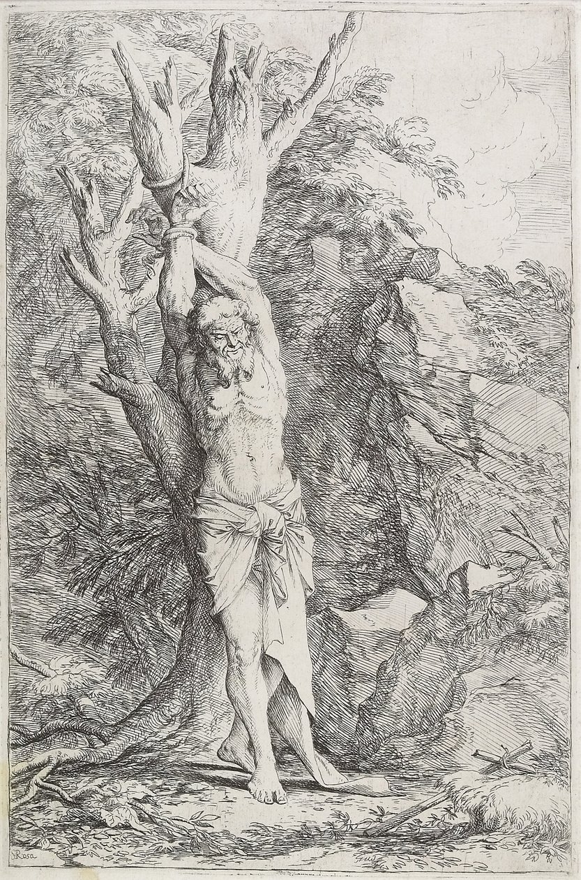 Albert, (lidende selvpålagt bod), 1662-1663 af Salvator Rosa
