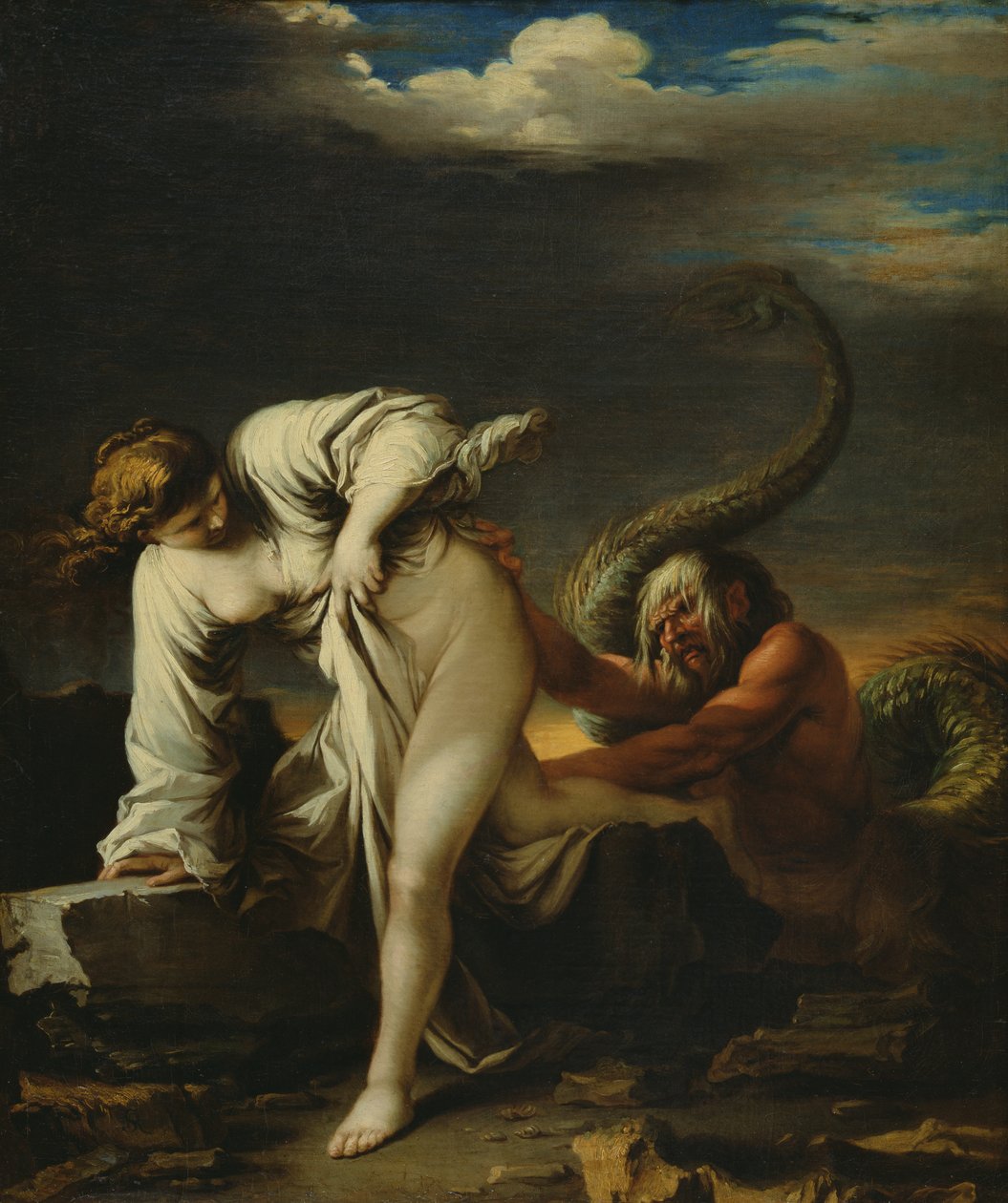 Glaucus og Scylla af Salvator Rosa