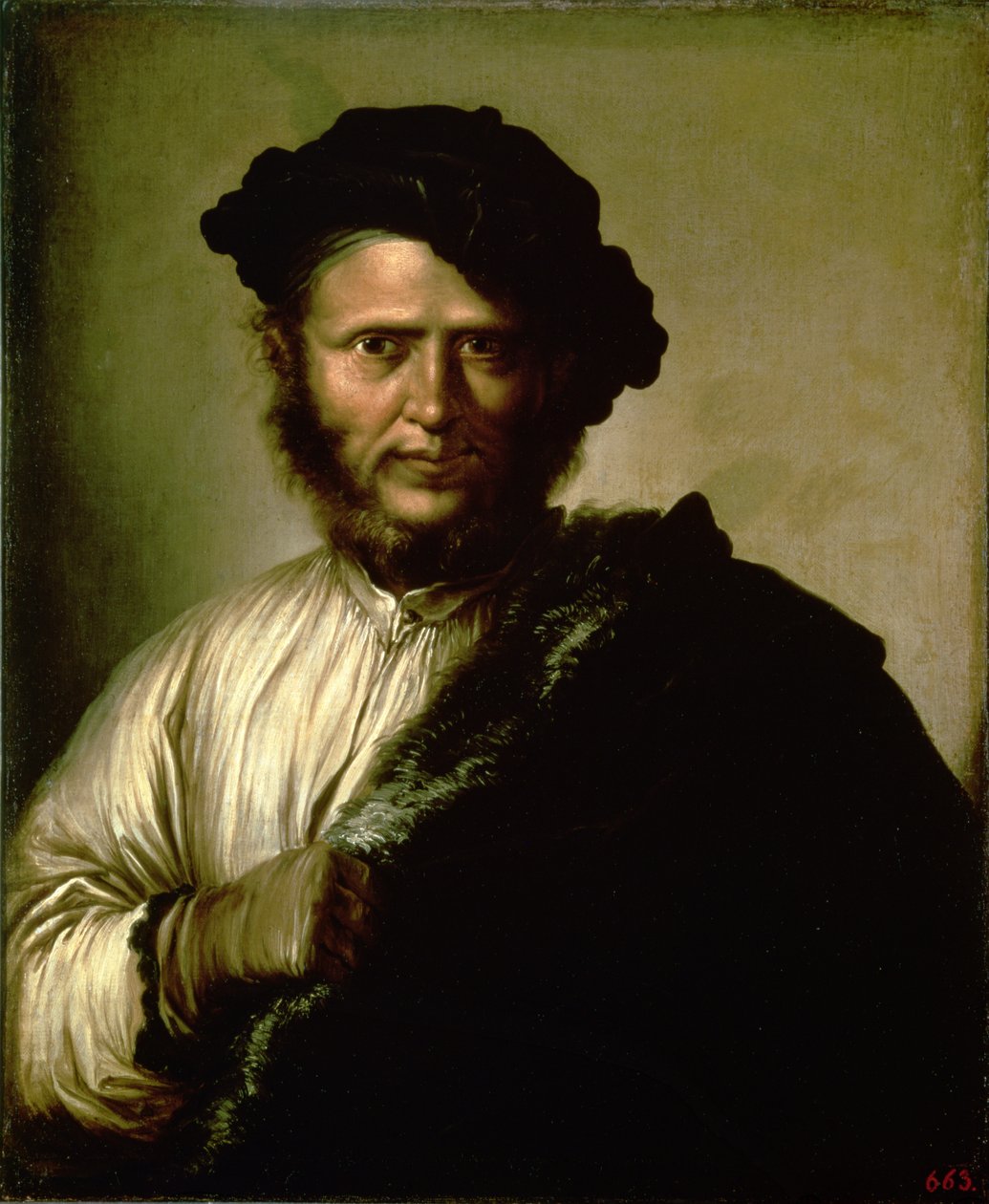 Portræt af en mand, 1640 af Salvator Rosa