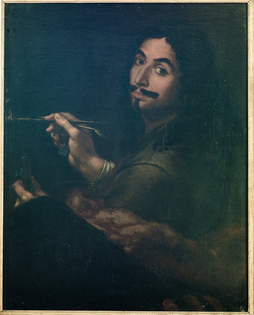 Selvportræt, ca. 1642 af Salvator Rosa