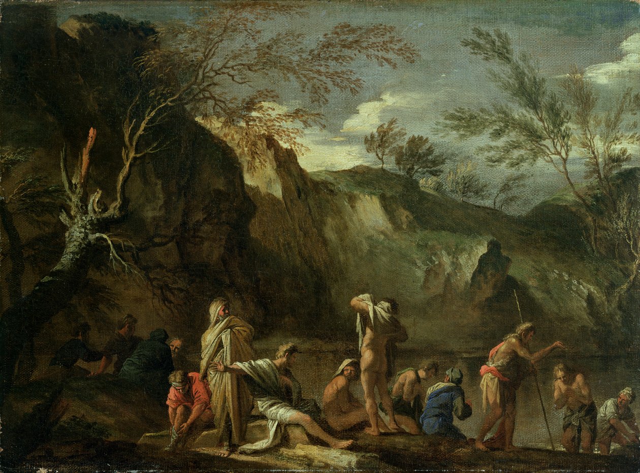 Kristi dåb af Salvator Rosa