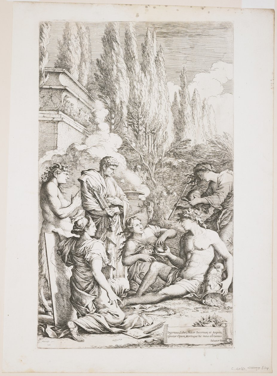 Salvator Rosas geni, ca. 1662 af Salvator Rosa