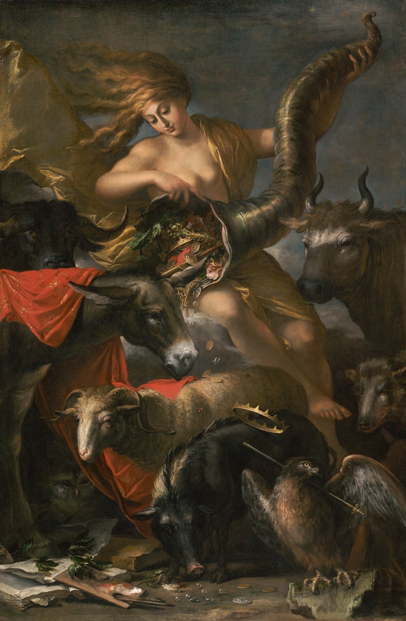Allegory of Fortune, c.1658-9 af Salvator Rosa