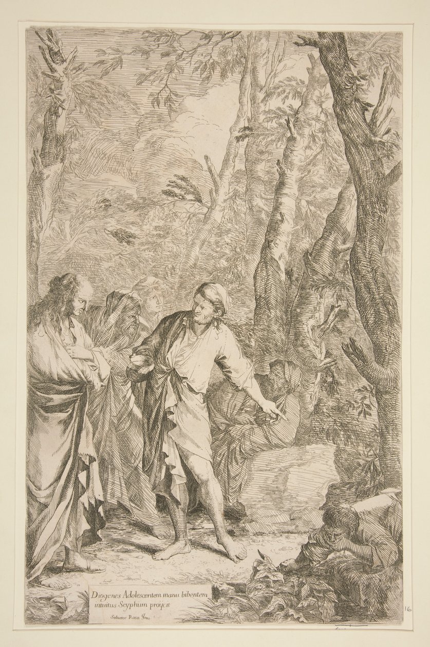 Diogenes af Salvator Rosa