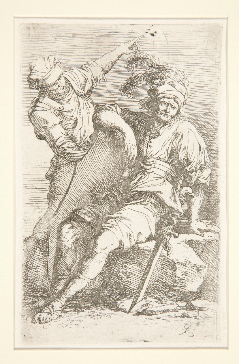 Diverse figurer (suite) af Salvator Rosa