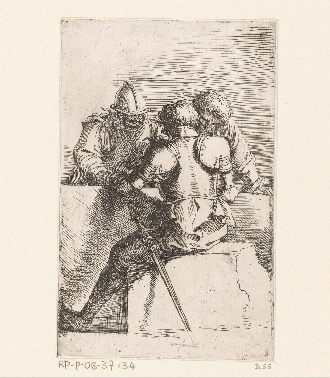 tre soldater Små figurer (serietitel) Figur (serietitel) af Salvator Rosa