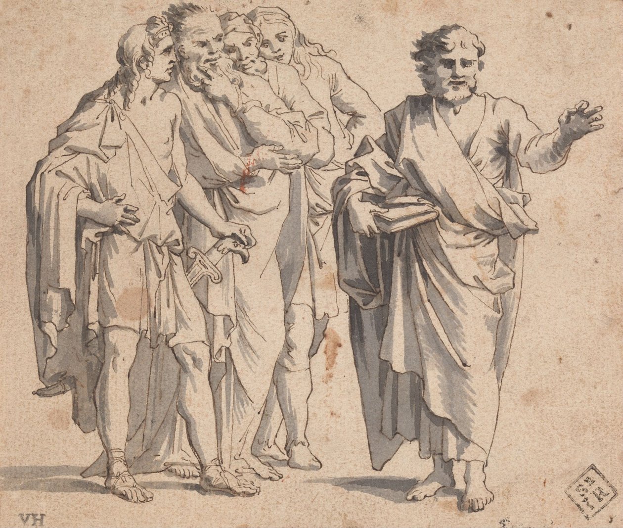 Figurgruppe af Salvator Rosa