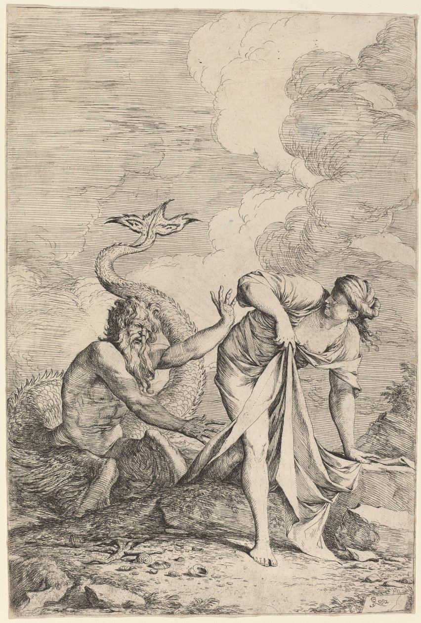 Glaucus og Scylla af Salvator Rosa