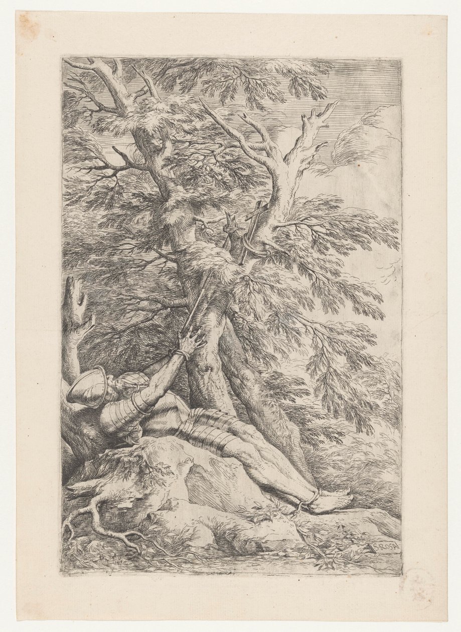 Sankt Vilhelm af Maleval af Salvator Rosa