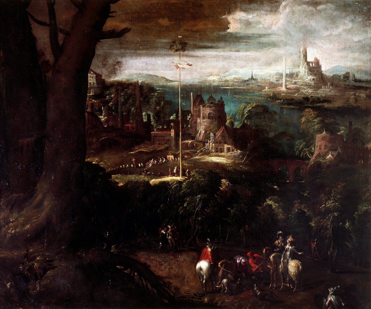 Marine, Skolen for Salvator Rosa af Salvator Rosa