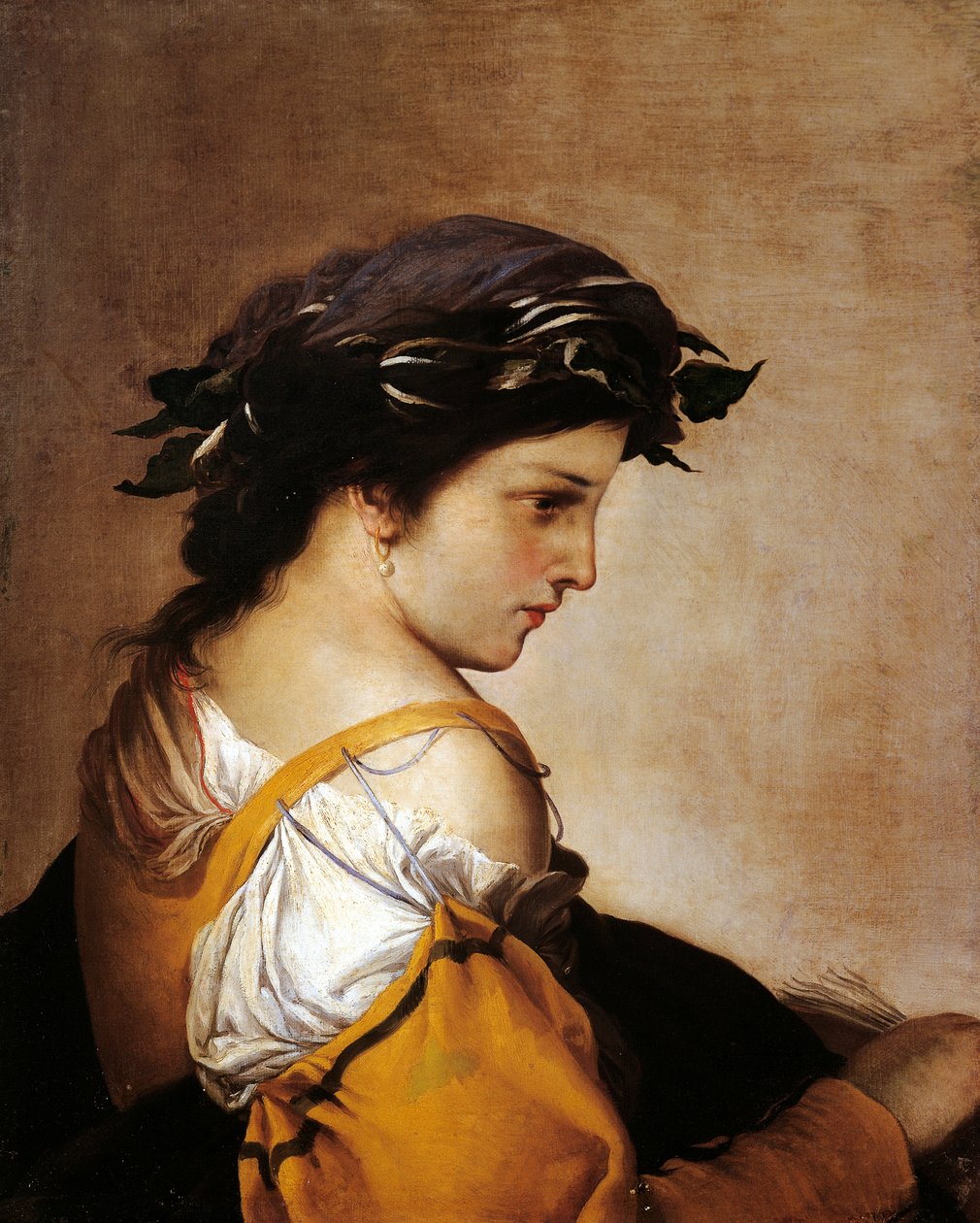 Poesi, ca. 1640 (olie på lærred) af Salvator Rosa