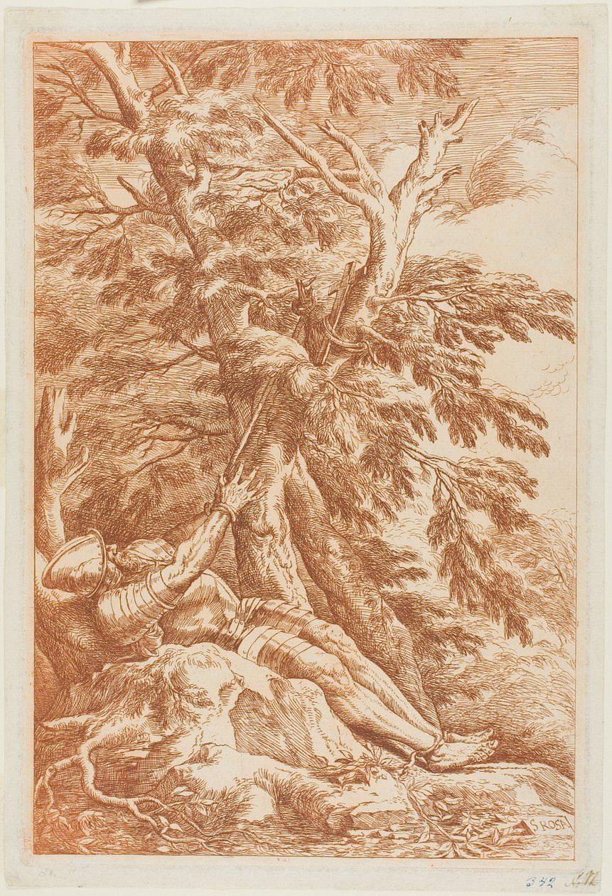 Sankt Vilhelm af Maleval af Salvator Rosa