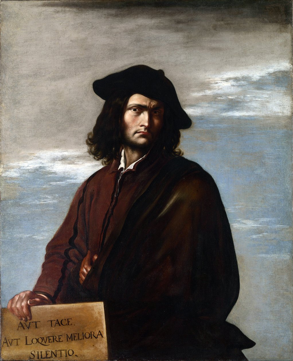 Selvportræt, ca. 1645 (olie på lærred) af Salvator Rosa