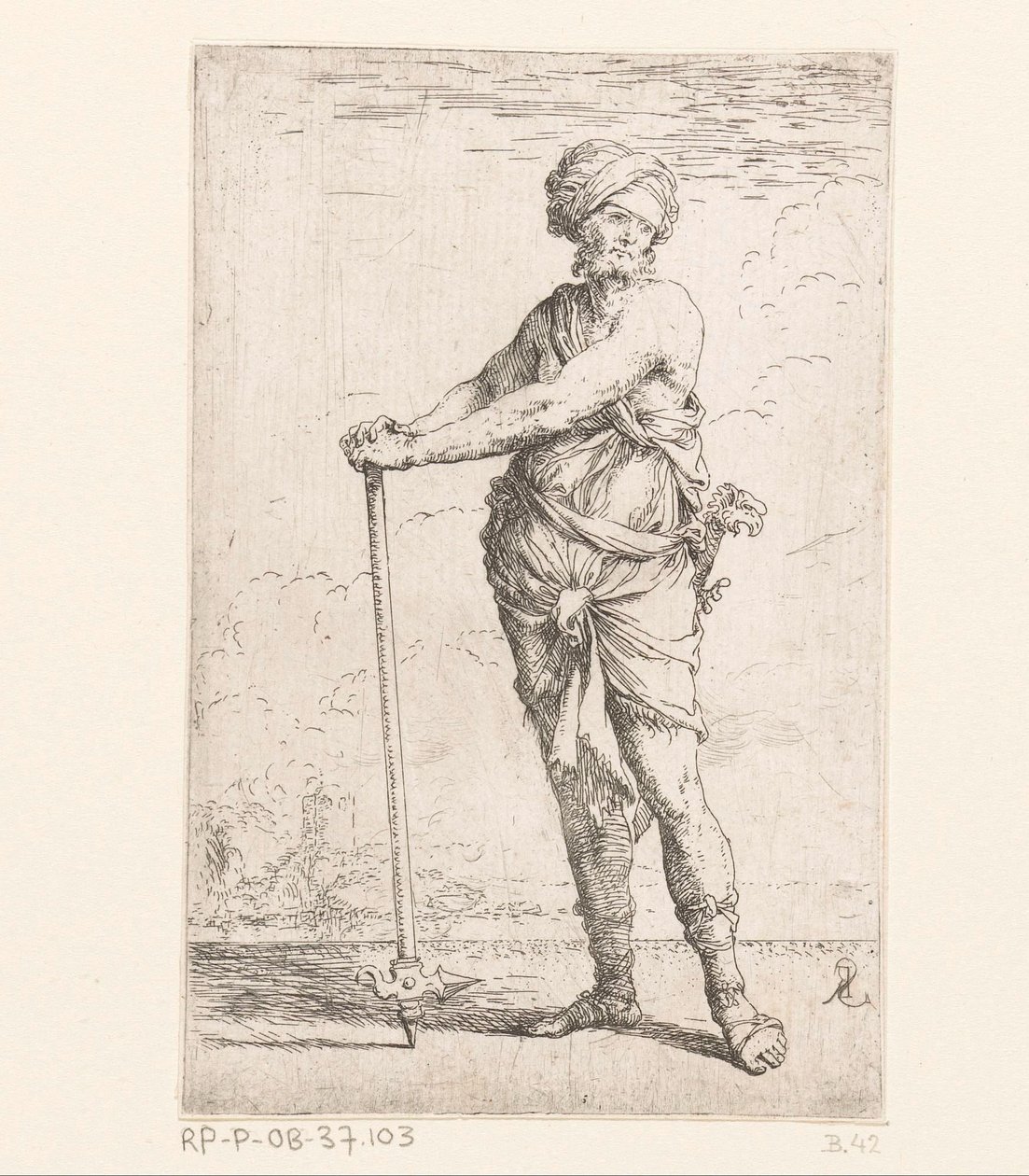 Soldat med kamphammer Små figurer (serietitel) Figur (serietitel) af Salvator Rosa