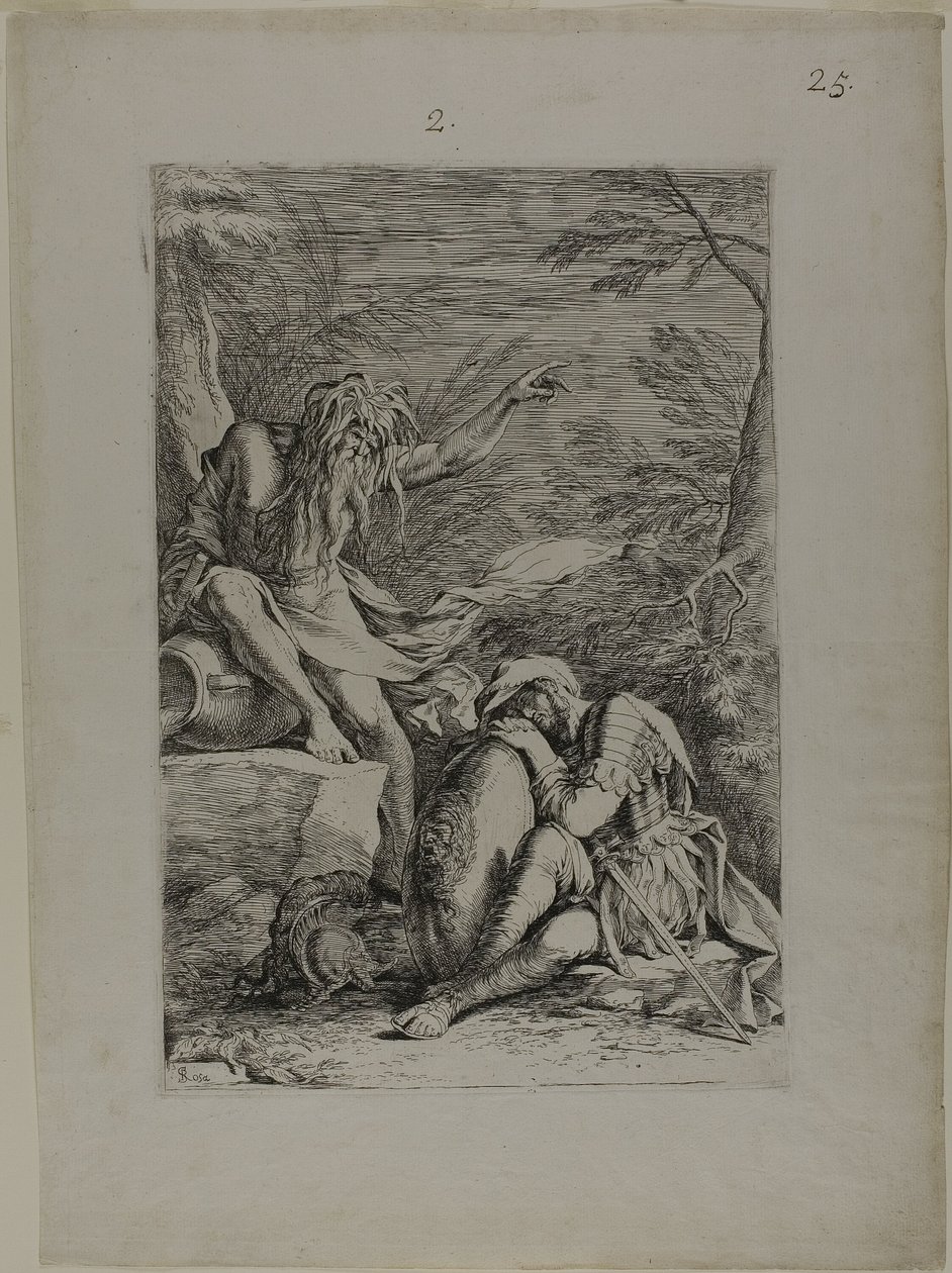 Drømmen om Æneas af Salvator Rosa