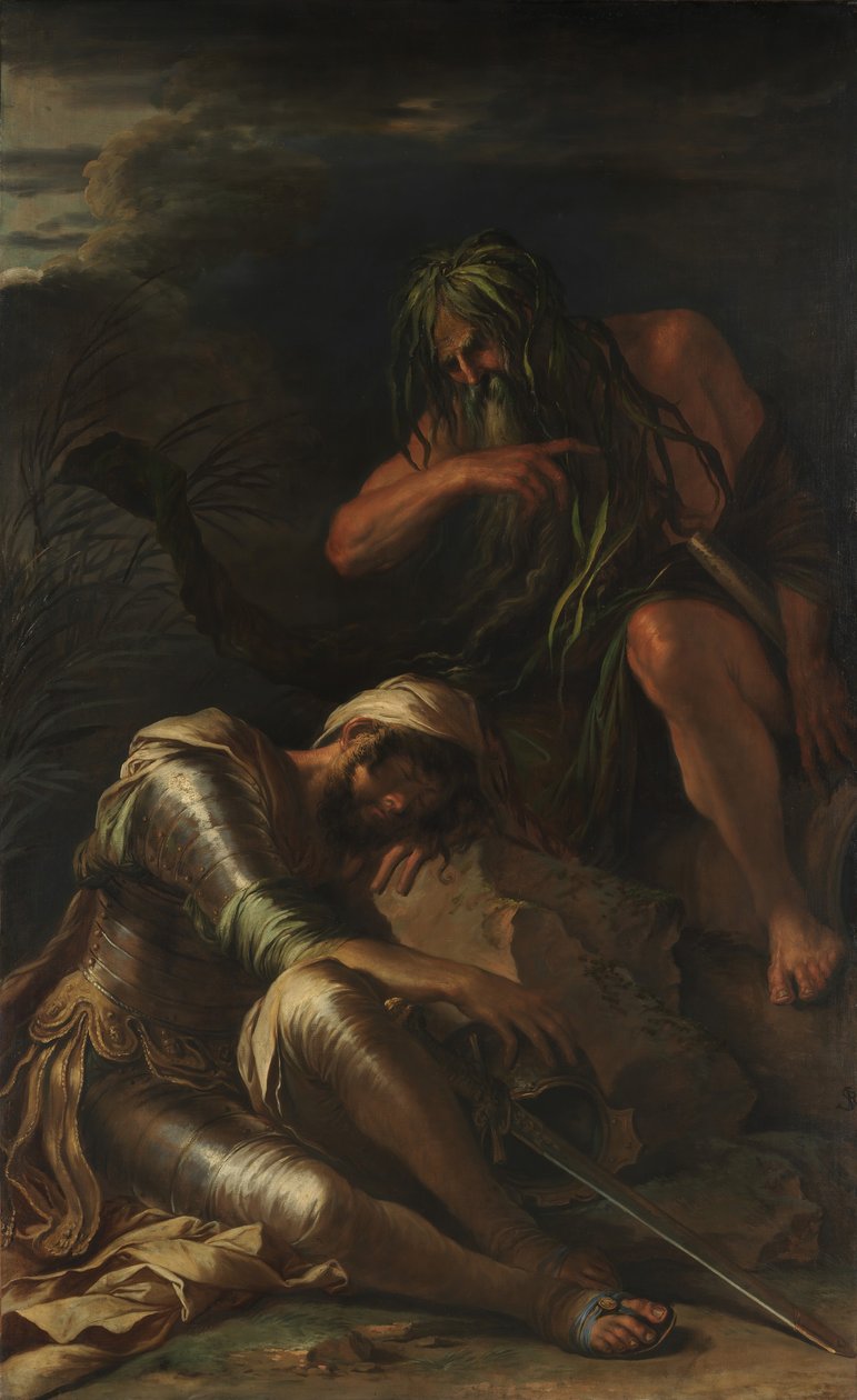 Æneas drøm, 1660-65. af Salvator Rosa