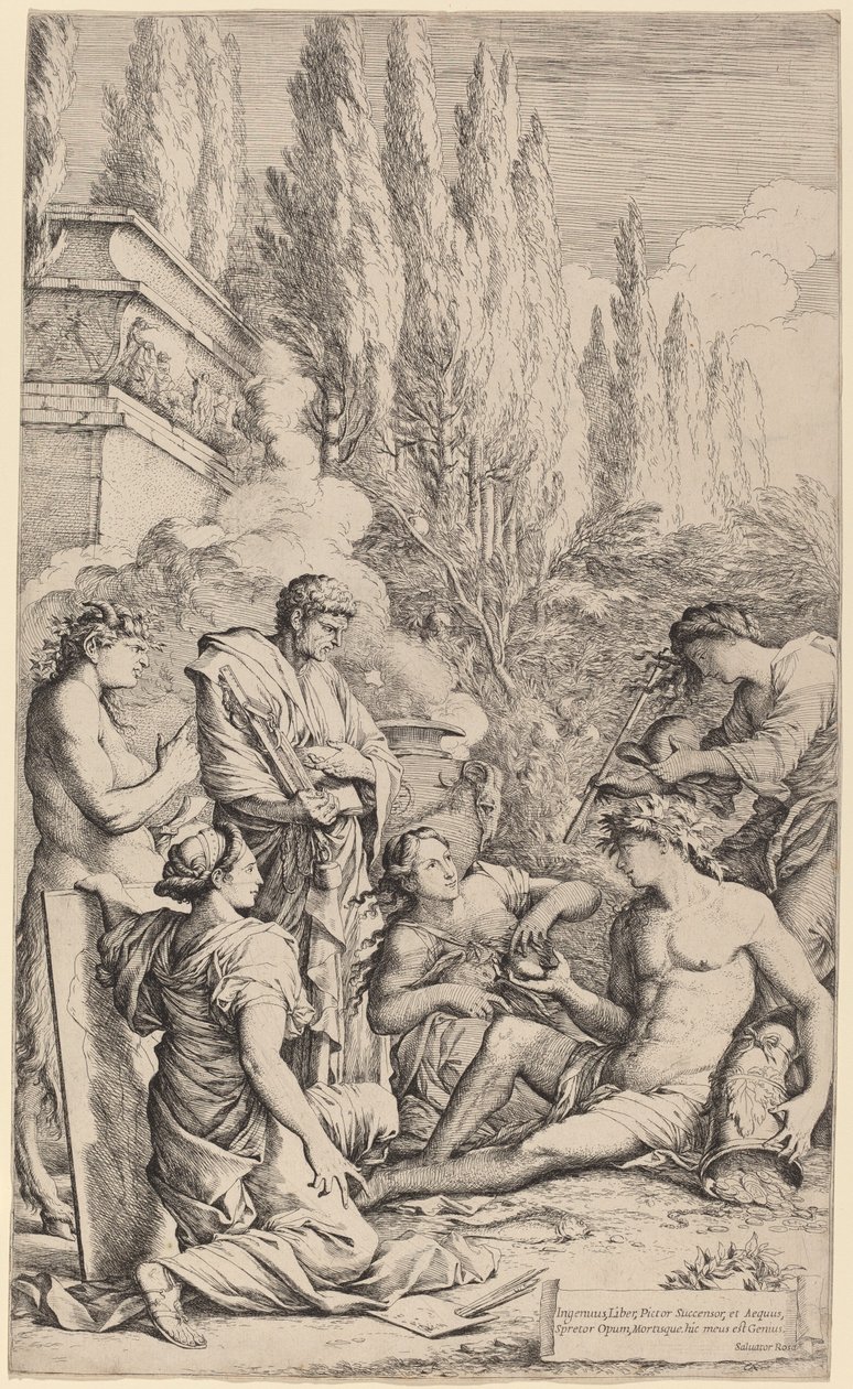 Salvator Rosas geni af Salvator Rosa