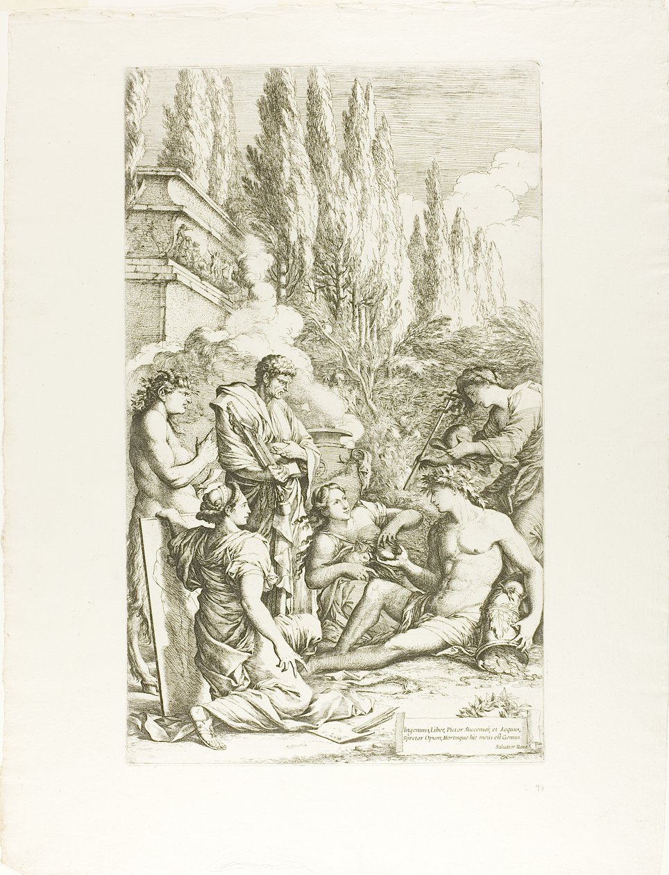 Genius af Salvator Rosa af Salvator Rosa