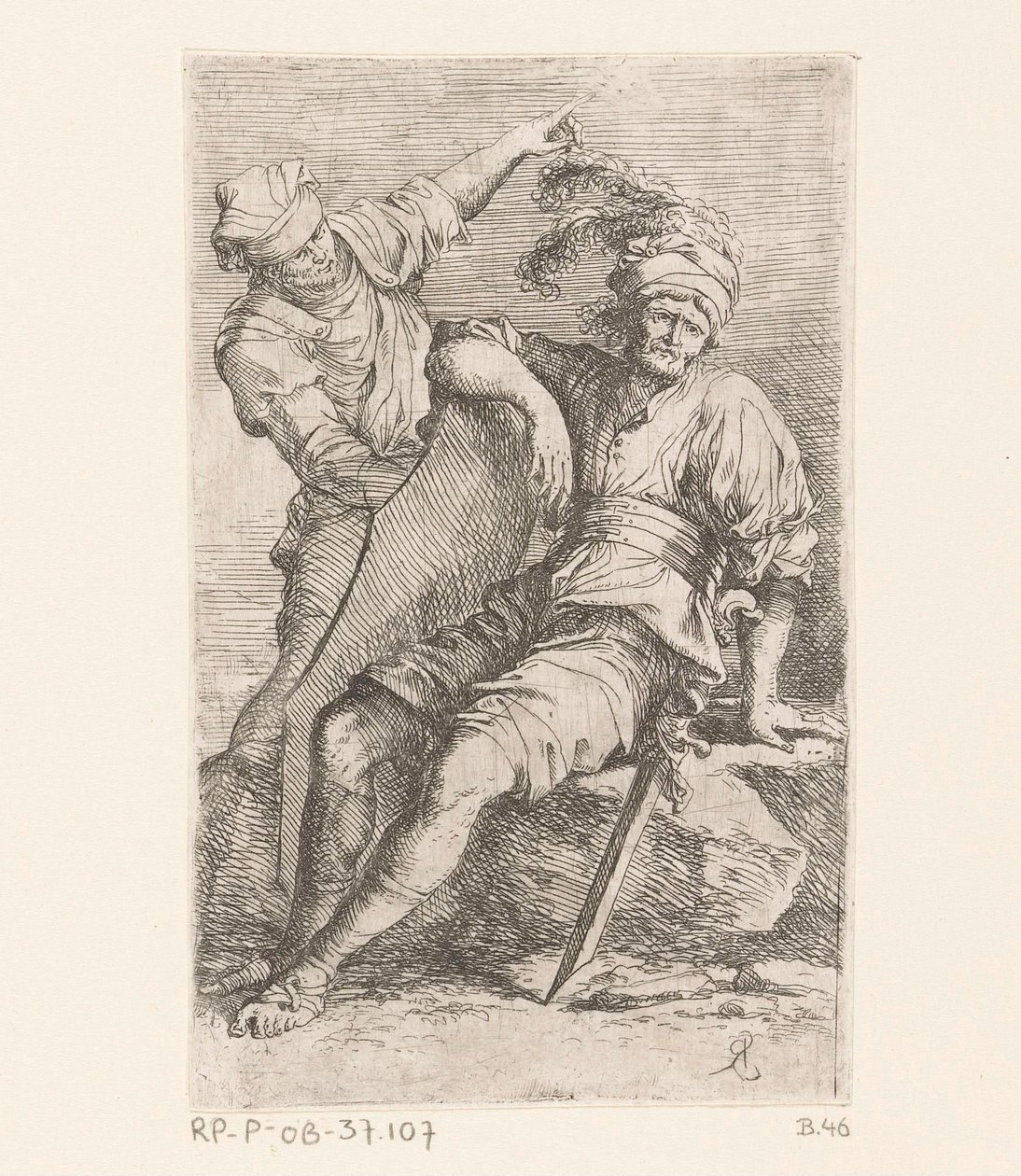 To soldater Små figurer (serietitel) Figur (serietitel) af Salvator Rosa