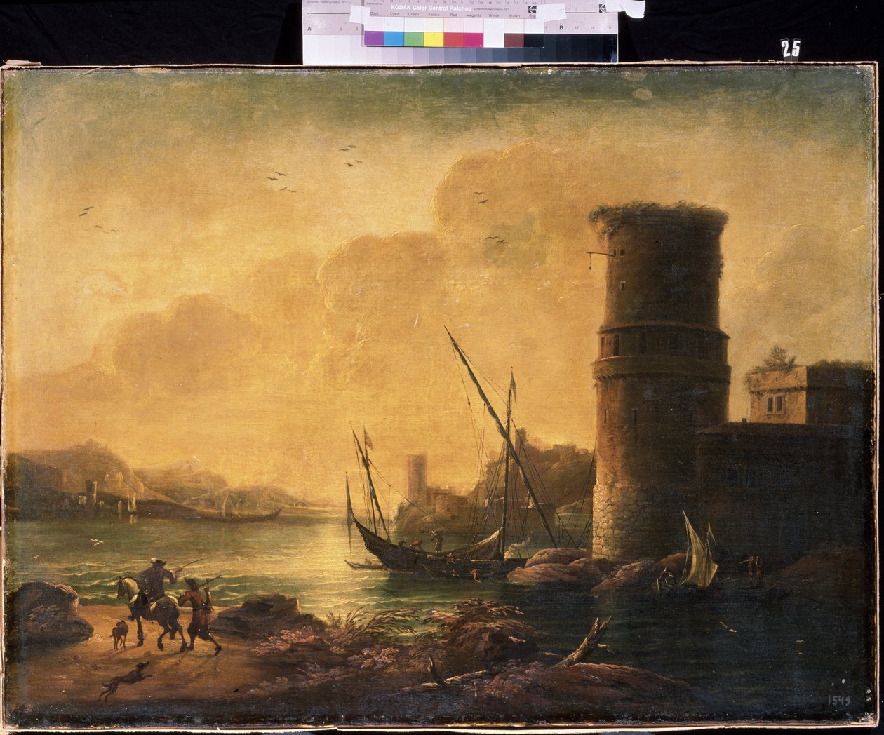 Et havlandskab Maleri af Salvator (Salvatore) Rosa (1615-1673), olie på lærred, italiensk kunst (Napoli), barokkunst. M.Kroshitsky kunstmuseum, Sevastopol (Ukraine). af Salvator Rosa