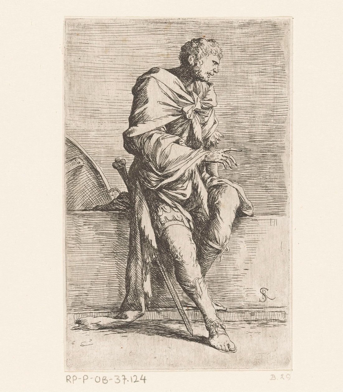 siddende soldat Små figurer (serietitel) Figur (serietitel) af Salvator Rosa