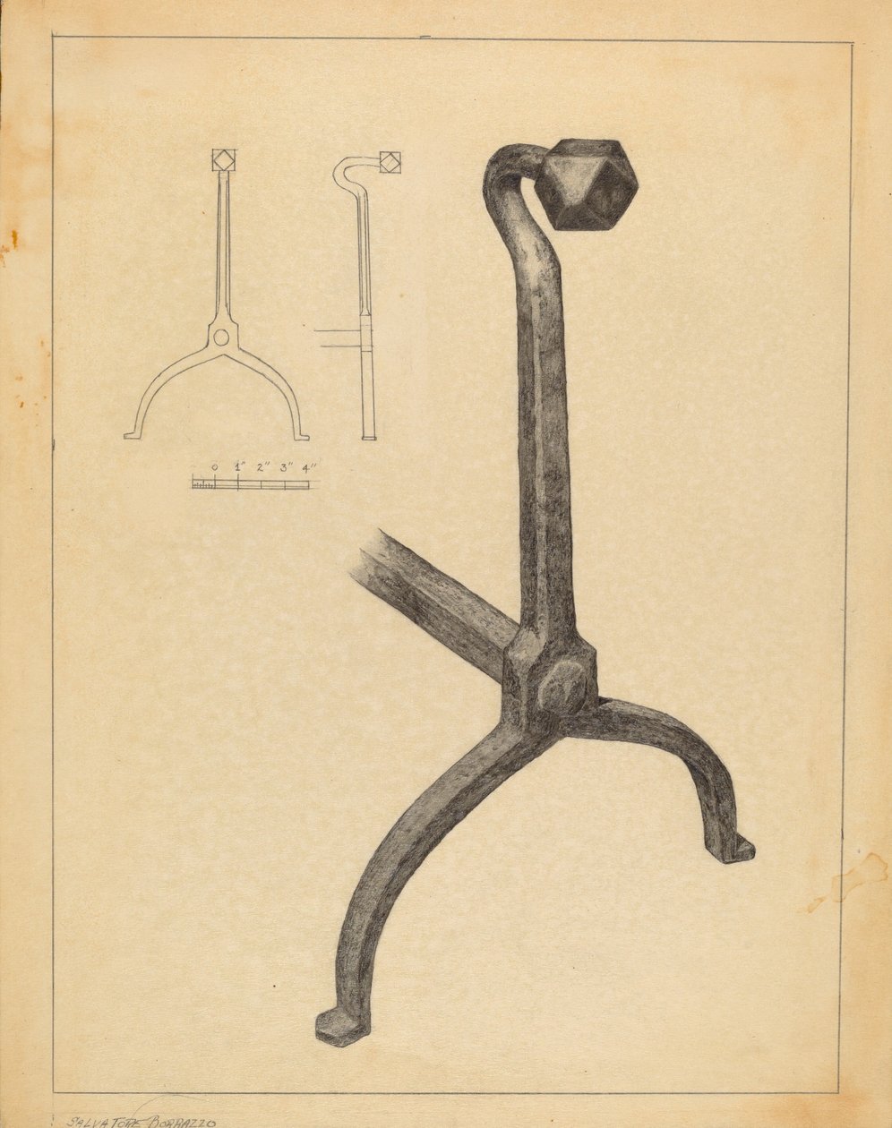 andiron af Salvatore Borrazzo