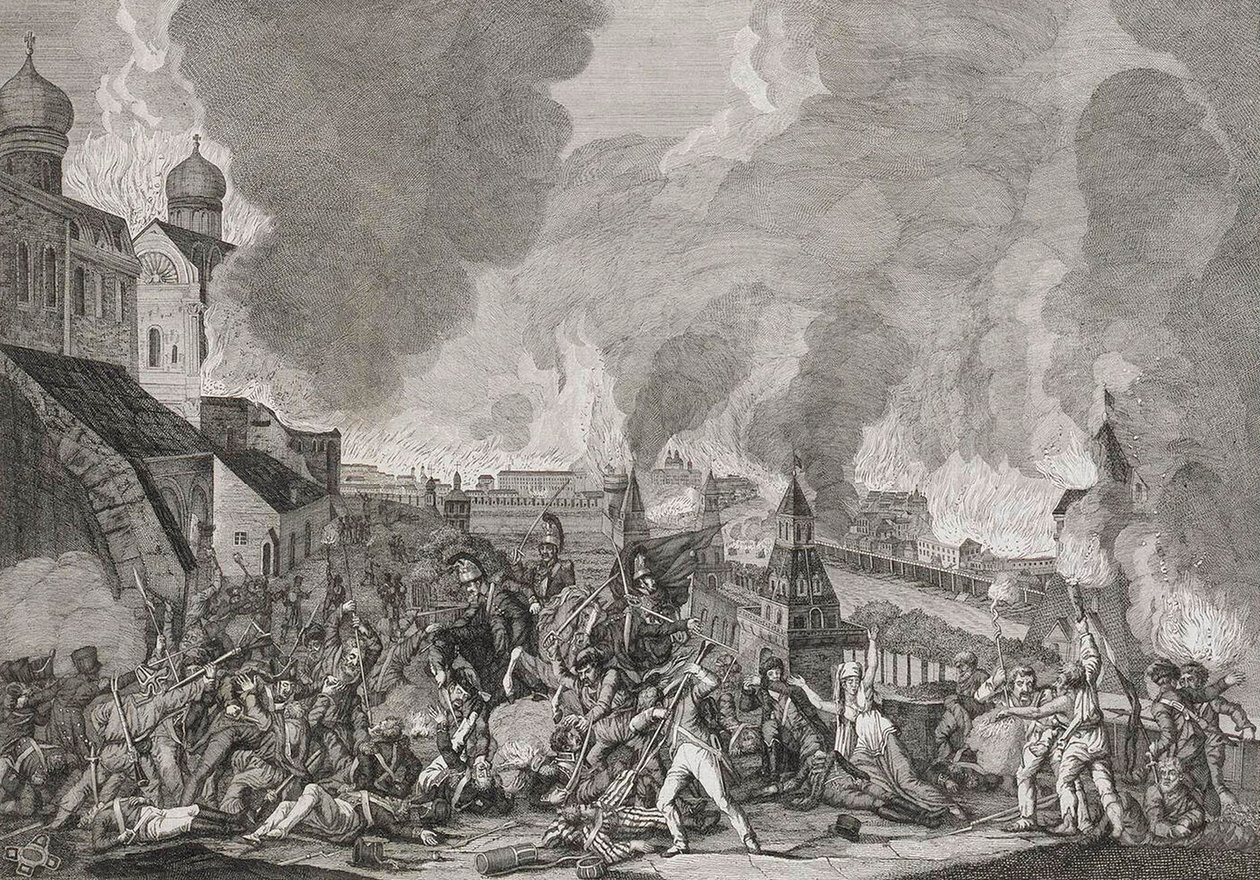 Brand i Moskva den 15. september 1812 Franskmændene i Moskva, 1812-1823. af Salvatore Cardelli