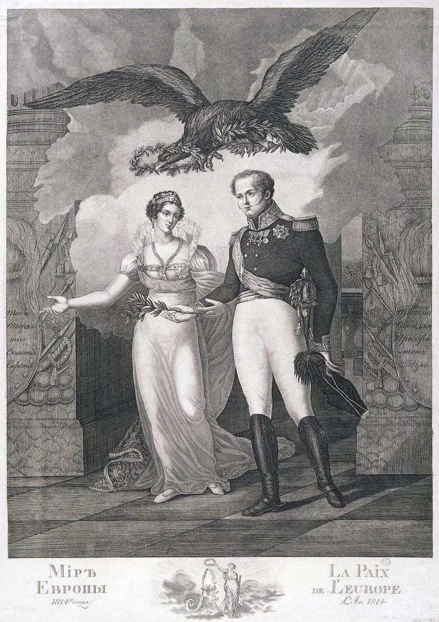 The Allegory of the Peace of Europe, 1814dani af Salvatore Cardelli