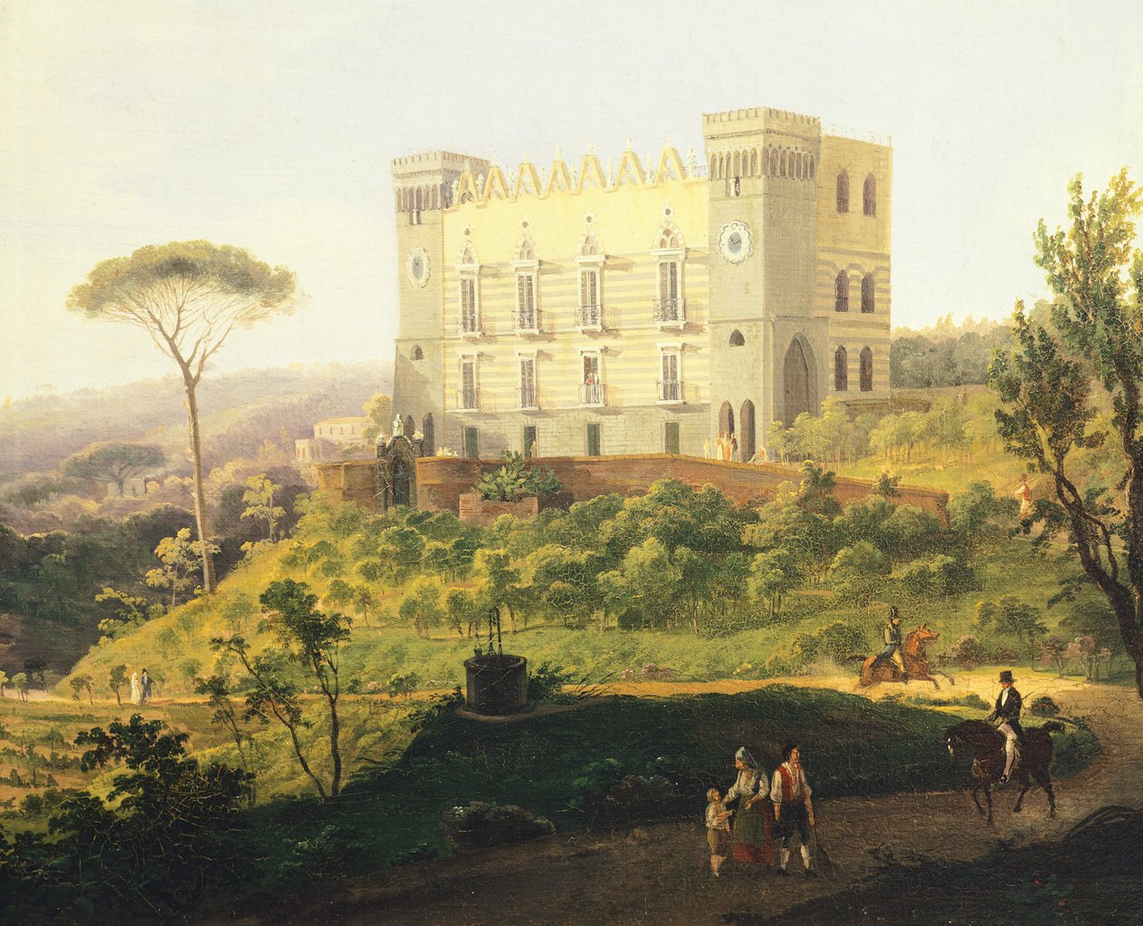 Villa Ruffo i Capodimonte, af Salvatore Fergola (1799-1874), Italien af Salvatore Fergola