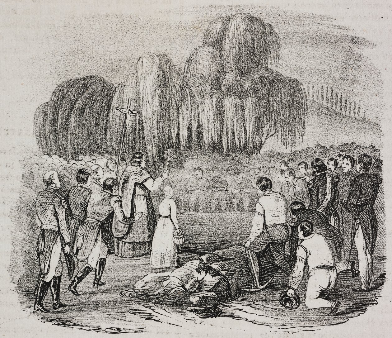 Napoleon Bonapartes begravelse på St Helena-øen, den 9. maj af Salvatore Puglia
