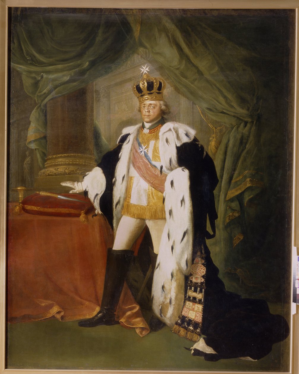 Portræt af kejser Paul I af Rusland (1754-1801), klædt ud som ridder af Maltas orden. (Portræt af kejser Paul I af Rusland, i kjole af ridderen af ​​den maltesiske orden). Maleri af Salvatore Tonci (1756-1844), olie på lærred af Salvatore Tonci
