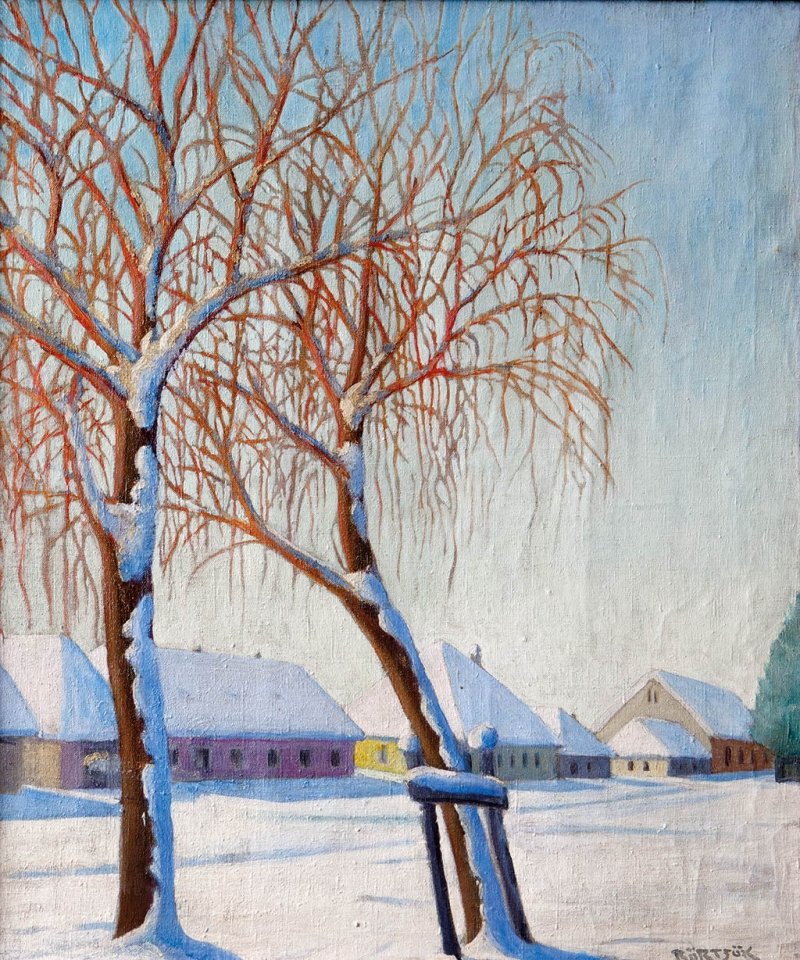 Teli napfenybenn Engelsk: Winter Sunshinen af Samu Bortsok