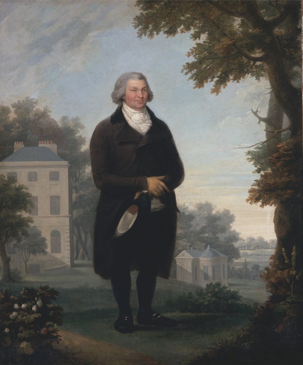 Herre på grunden til sit hus af Samuel de Wilde