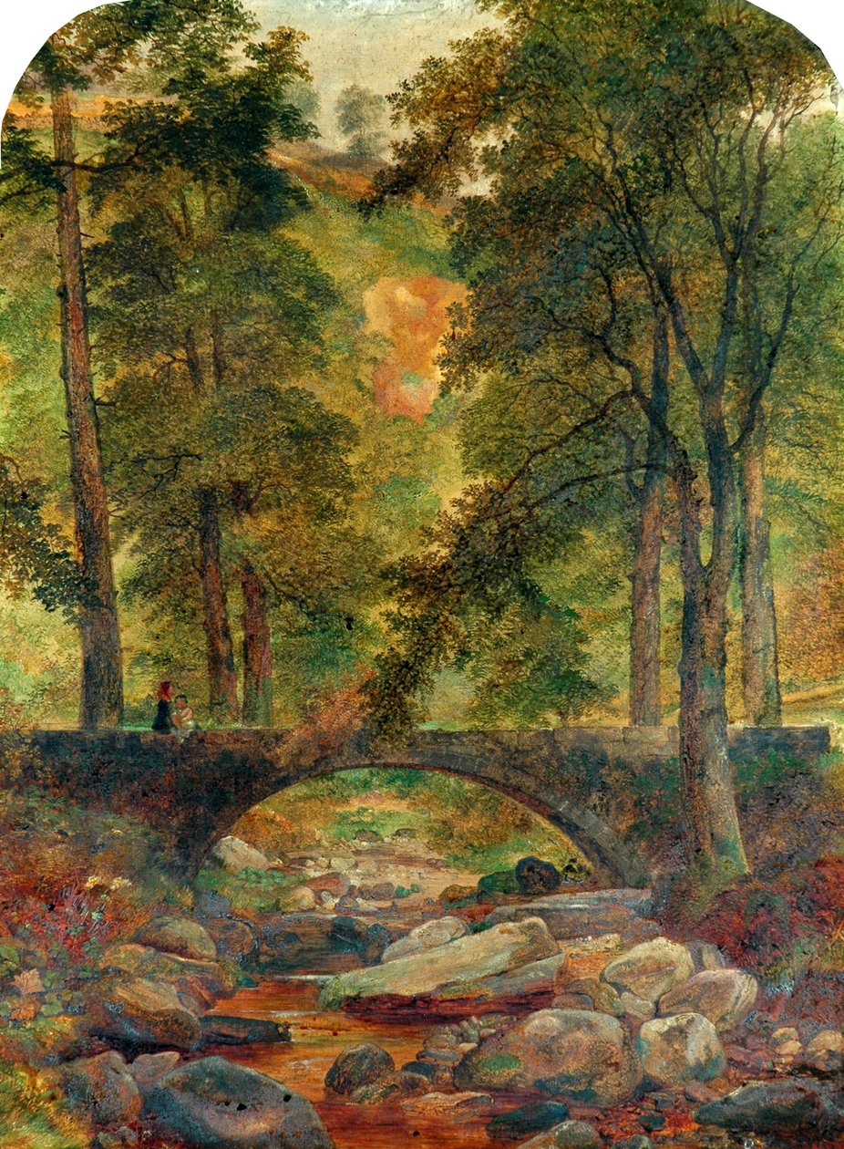 Hardcastle Crags, 1850 af Samuel Baldwin