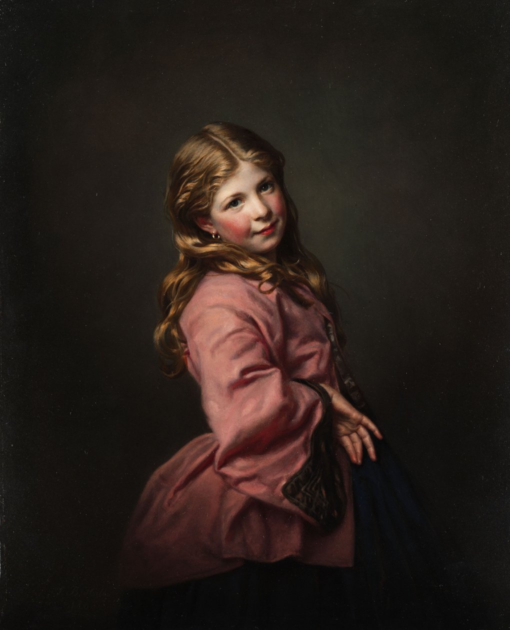Den flirtende lille pige af Samuel Baruch Halle