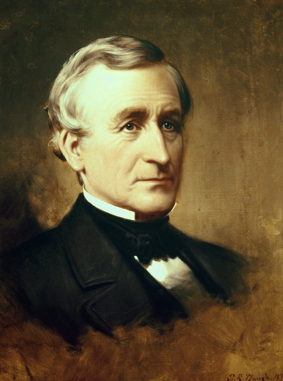 Portræt af Charles Wilkes (1798-1877) 1870 af Samuel Bell Waugh
